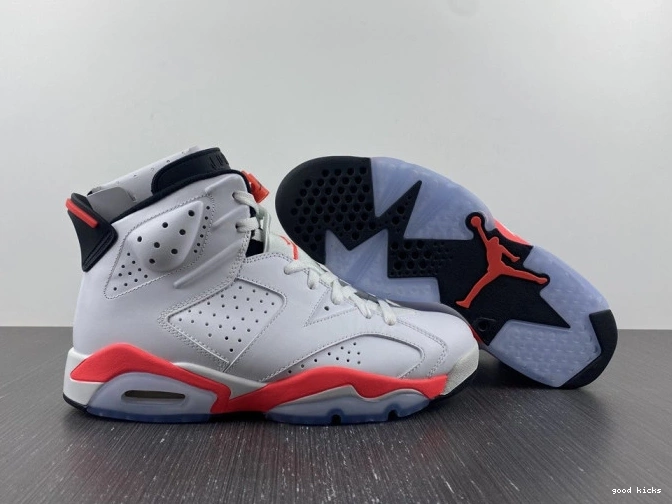 Rep 384664-123 White Infrared Jordan (2014) Retro 6 0708